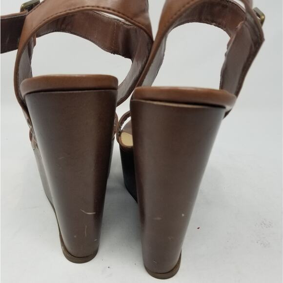 Just Fab Brown Platform Sandals Comfortable Women's Lightweight Sandals Size 9 - Picture 4 of 14